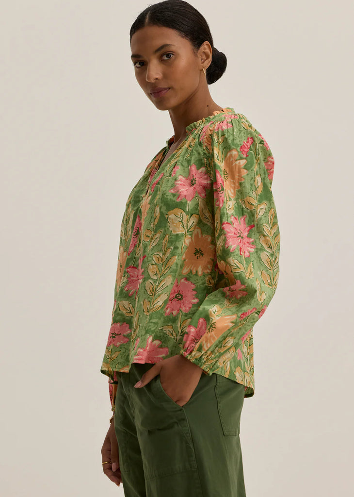 MARYSIA Long Sleeve Blouse in Flora