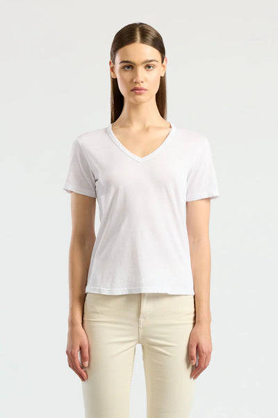 Standard V-Neck Tee in White