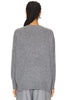 JOEY Cashmere Oversized Crew in Heather Grey