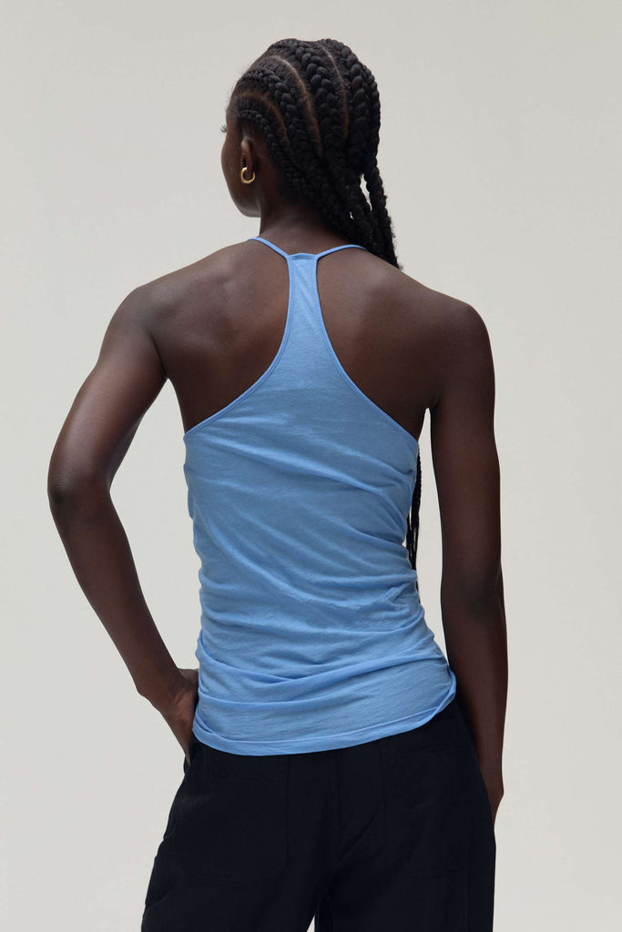 HAIM Racerback Cotton Tank in Iris