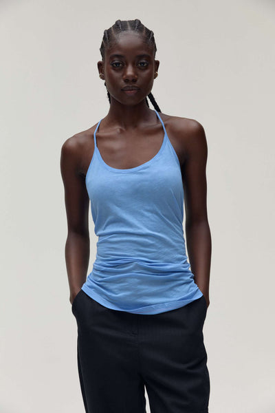 HAIM Racerback Cotton Tank in Iris