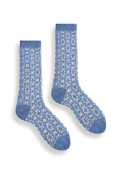 ASTER Wool/Cashmere Socks in Chambray