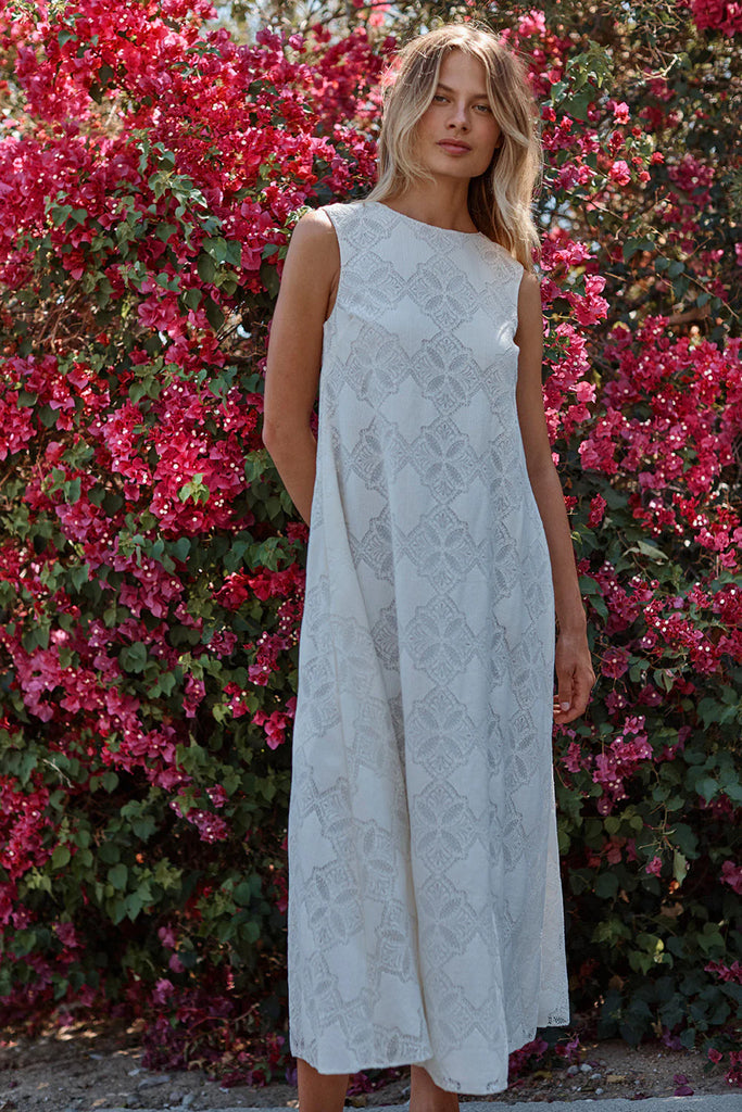 medallion lace dress gabiip_f in the SUNRAY MEDALLION LACE DRESS