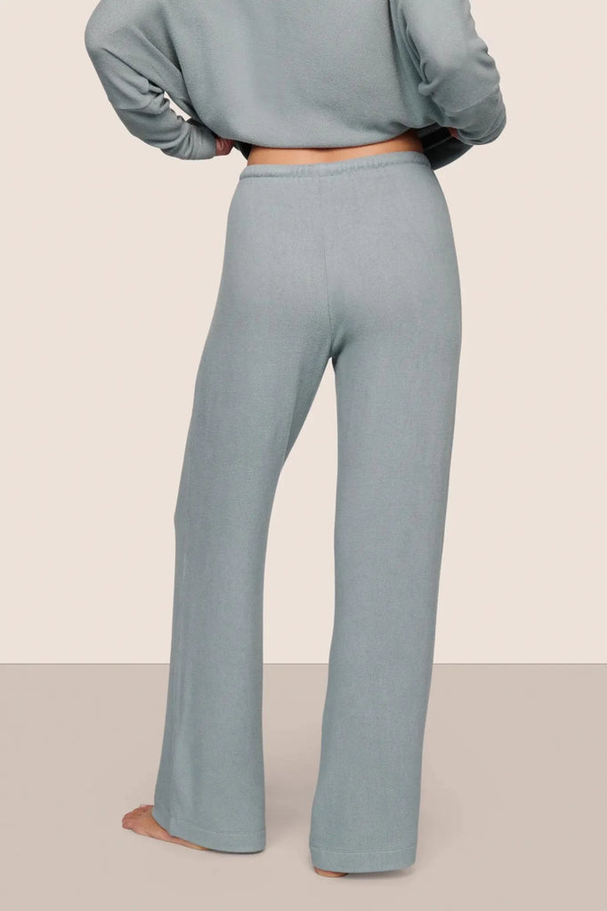 COZY TIME Mockneck & Wide Leg PJ Set in Lead