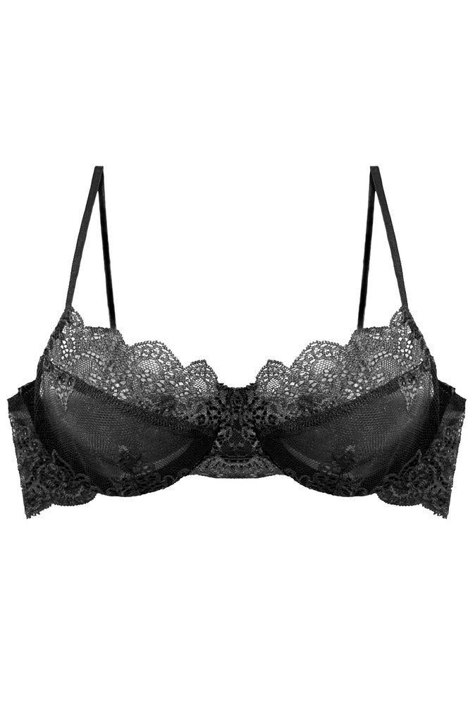 SO FINE Lace Underwire Bra in Black