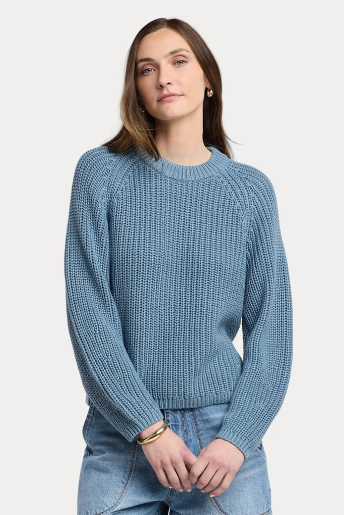 EMBER Cotton Crew Sweater in Sail