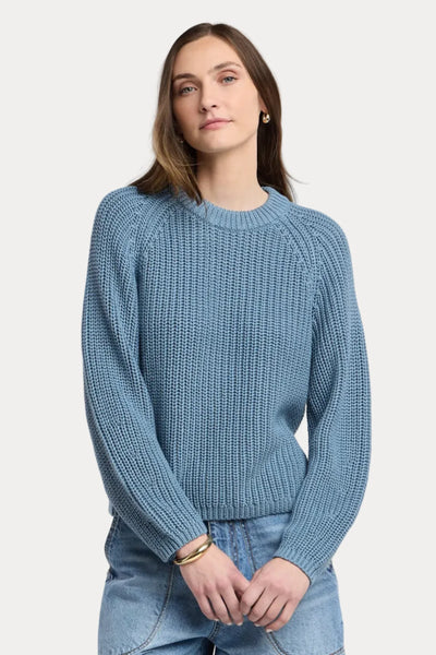 EMBER Cotton Crew Sweater in Sail