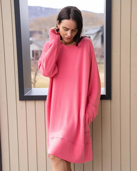 COZY Sleep Dress in Ash Rose