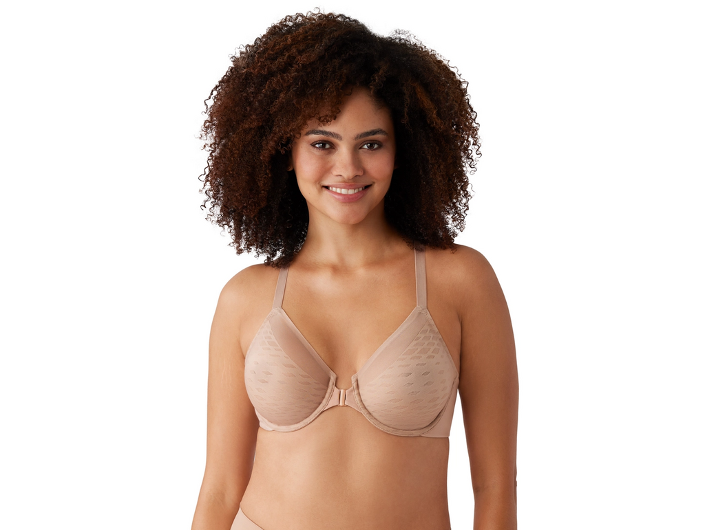 ELEVATED ALLURE Front Close Underwire Bra in Roebuck