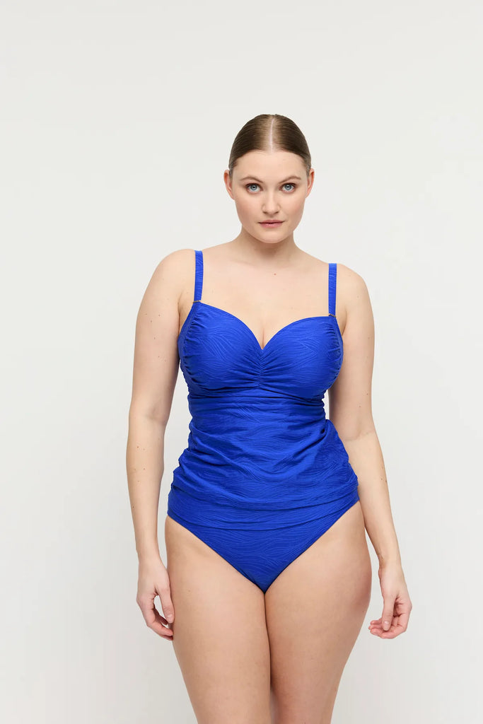MANTAS D-Cup Tankini in Electric Blue