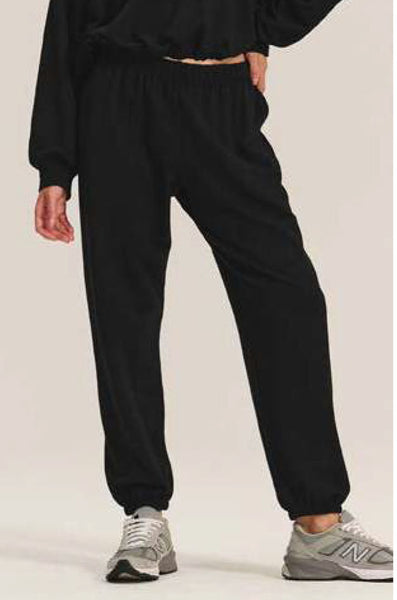 EVERS Fleece Joggers in Black