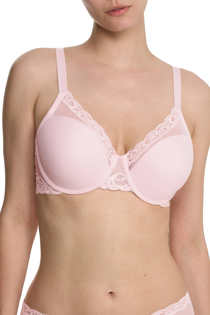 FULL FIGURE Feathers Bra in Pink Sky