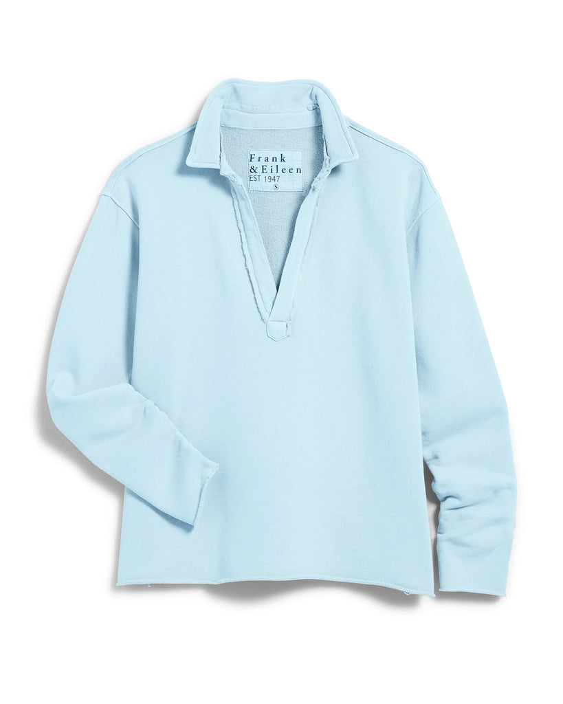 PATRICK Triple Fleece Popover Henley in Dive