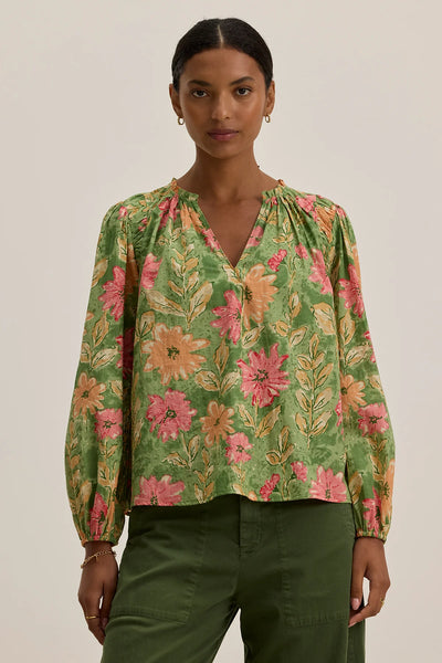 MARYSIA Long Sleeve Blouse in Flora