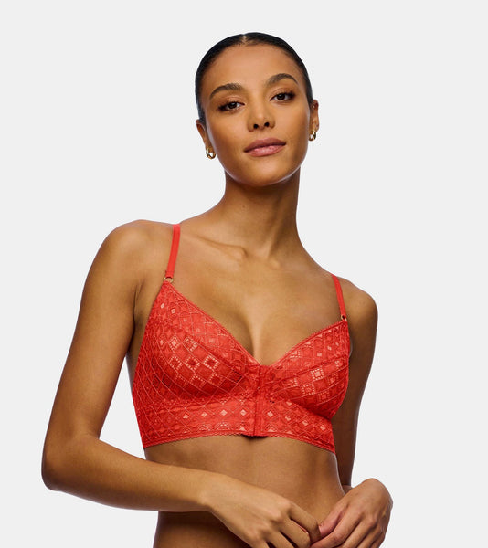 BASILICA Hook Front Bralette in Fiamma