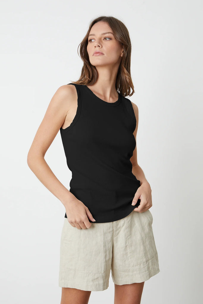 MAXIE Muscle Tank in Black