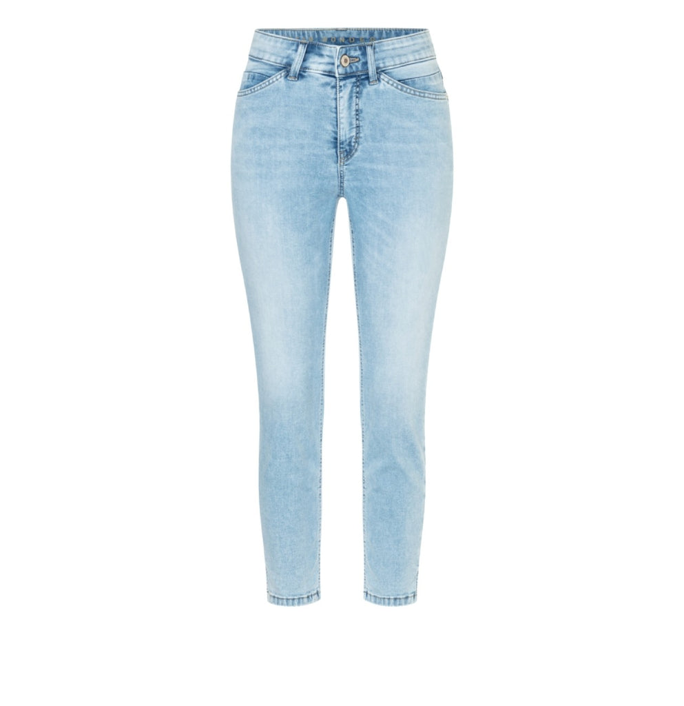 DREAM SUMMER Slim Crop Jeans in Light Azure Blue
