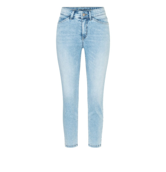DREAM SUMMER Slim Crop Jeans in Light Azure Blue