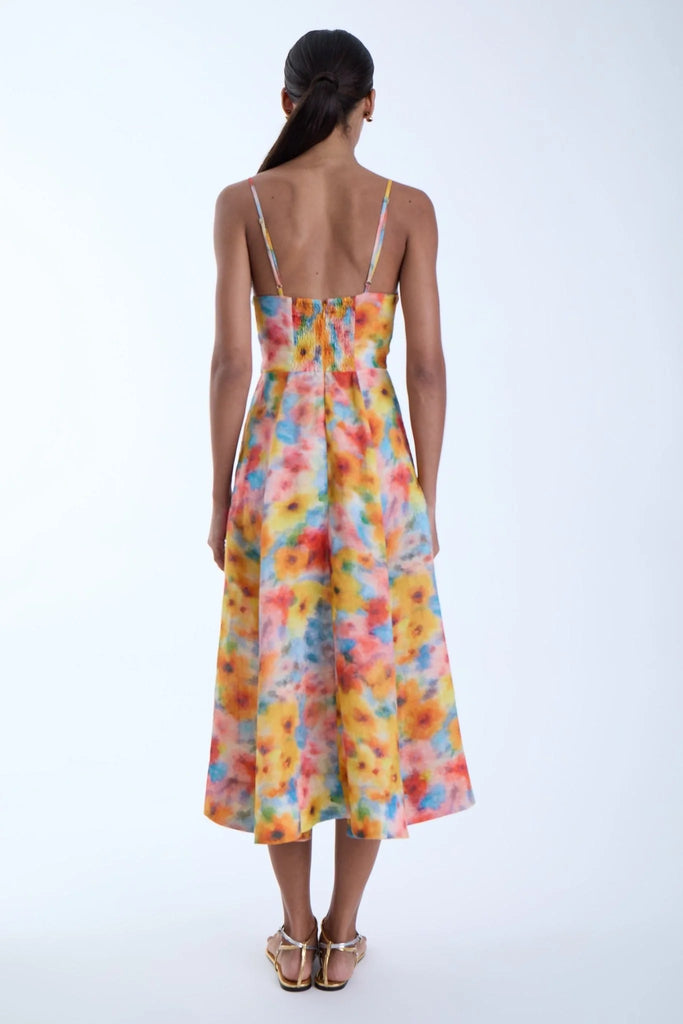 MIDI JUNE Dress in Blossom Mist