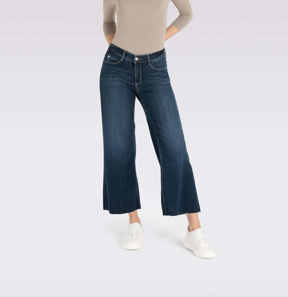 DREAM WIDE Cropped Jeans in Authentic Dark