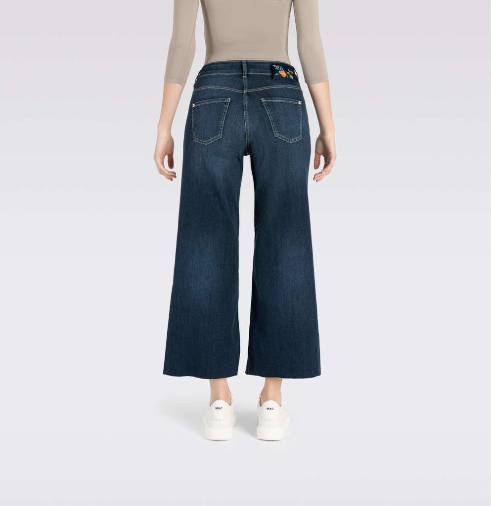 DREAM WIDE Cropped Jeans in Authentic Dark