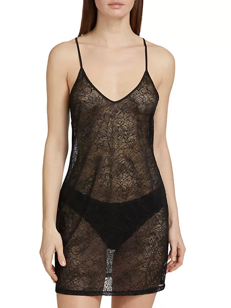 LILIA Lace Chemise in Black