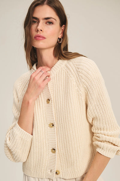 LISABETH Cardigan in Ivory