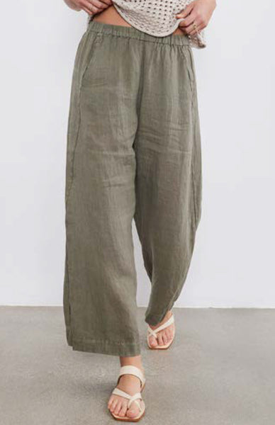 LOLA Linen Pants in Axe