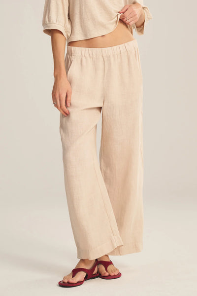 LOLA Linen Pants in Sand Castle