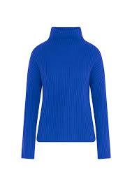 LONA Turtleneck Sweater in Cobalt