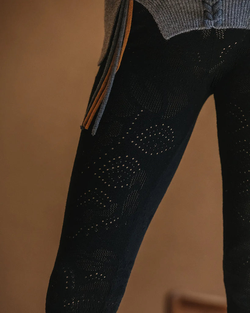 FUKU Pointelle Leggings in Black – Christina's Luxuries