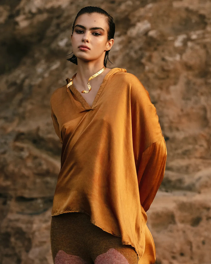 VIANEY Blouse in Ocre