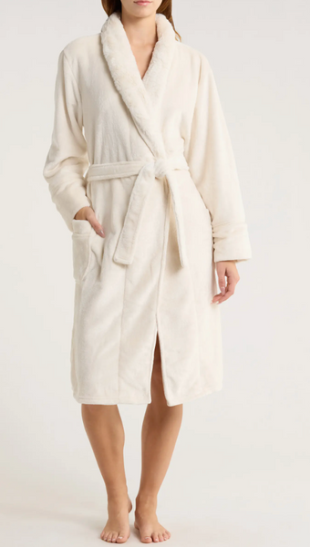 LUXE PLUSH Robe in Natural