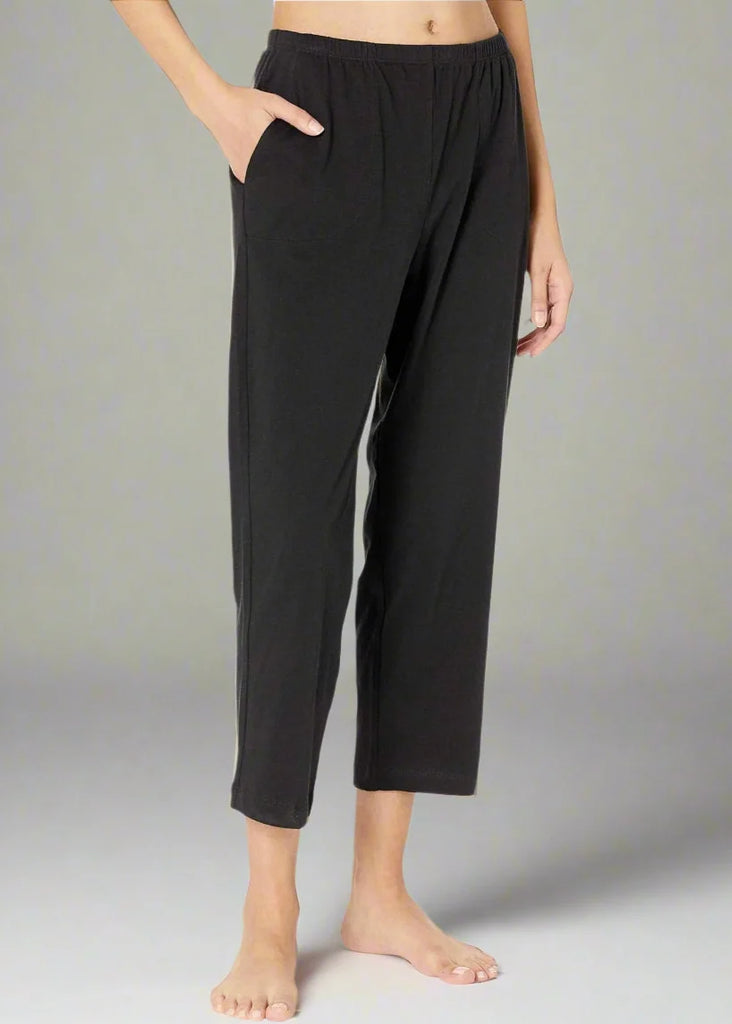 CARLYN Crop Pants in Black