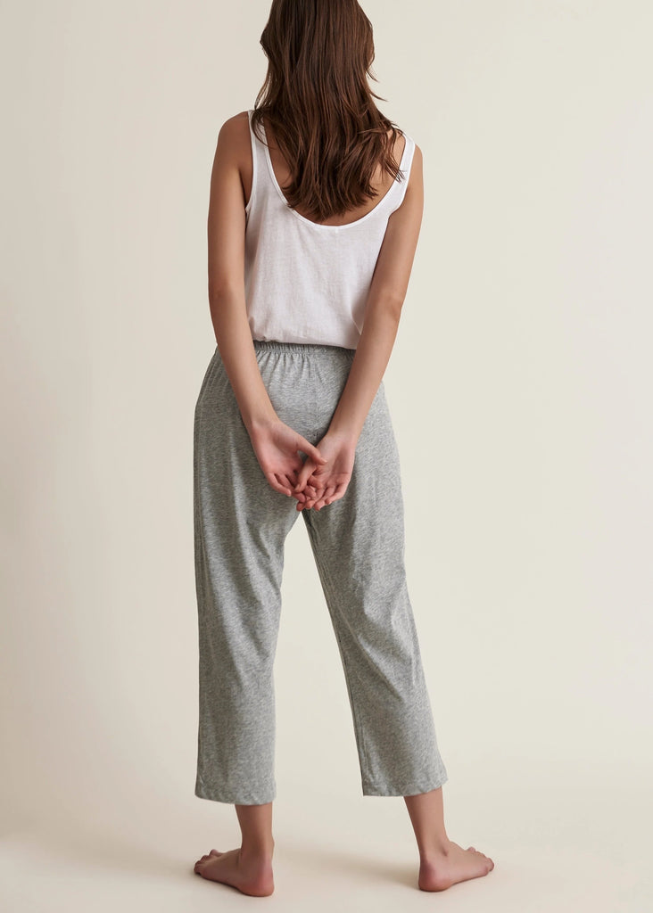 CARLYN Crop Pants in Heather Grey