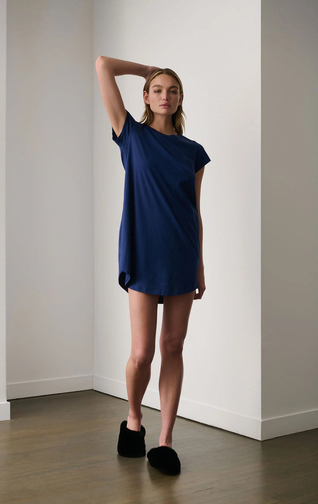 CARISSA Sleep Shirt in Marine Blue