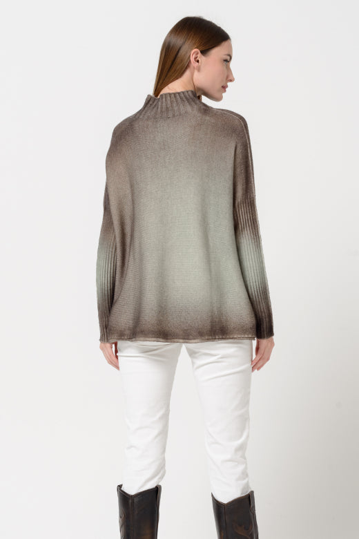 OTLEY Wool Mock Neck in Tasty Shades Pistache