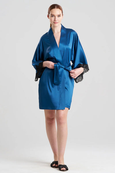 PEONY Glamour Robe in Midnight Teal