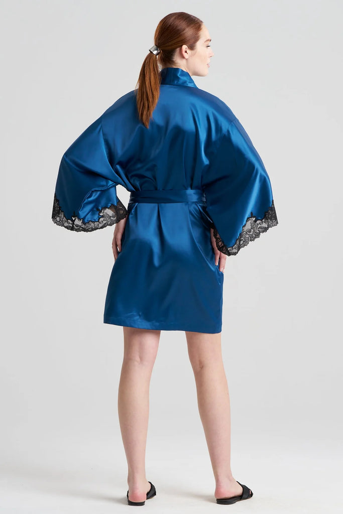 PEONY Glamour Robe in Midnight Teal