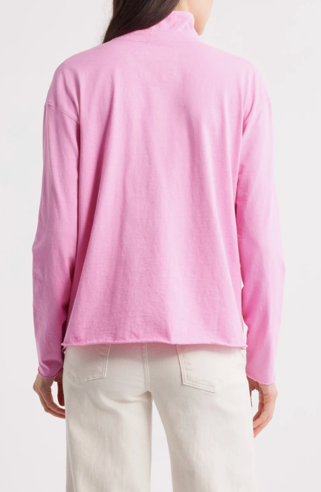 PATRICK Popover Henley in Pink Lemonade