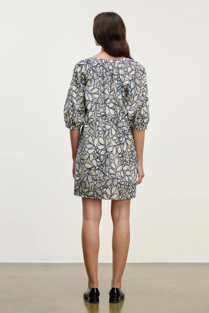 SUMMER Half Sleeve Peasant Dress in Dove