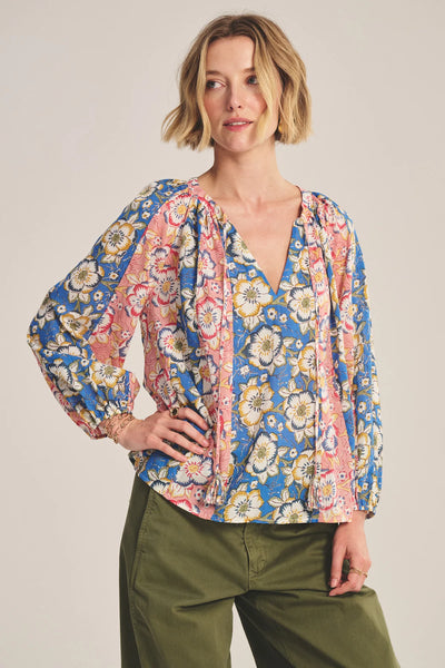 REESE Long Sleeve Boho Top in Multi