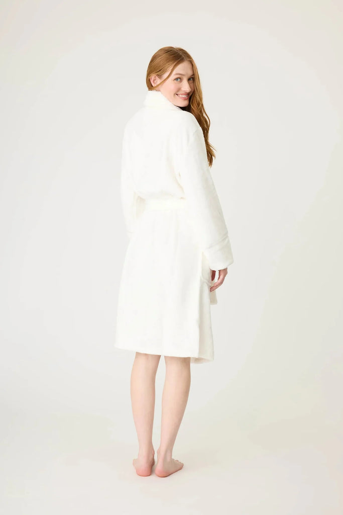 LUXE PLUSH Robe in Ivory