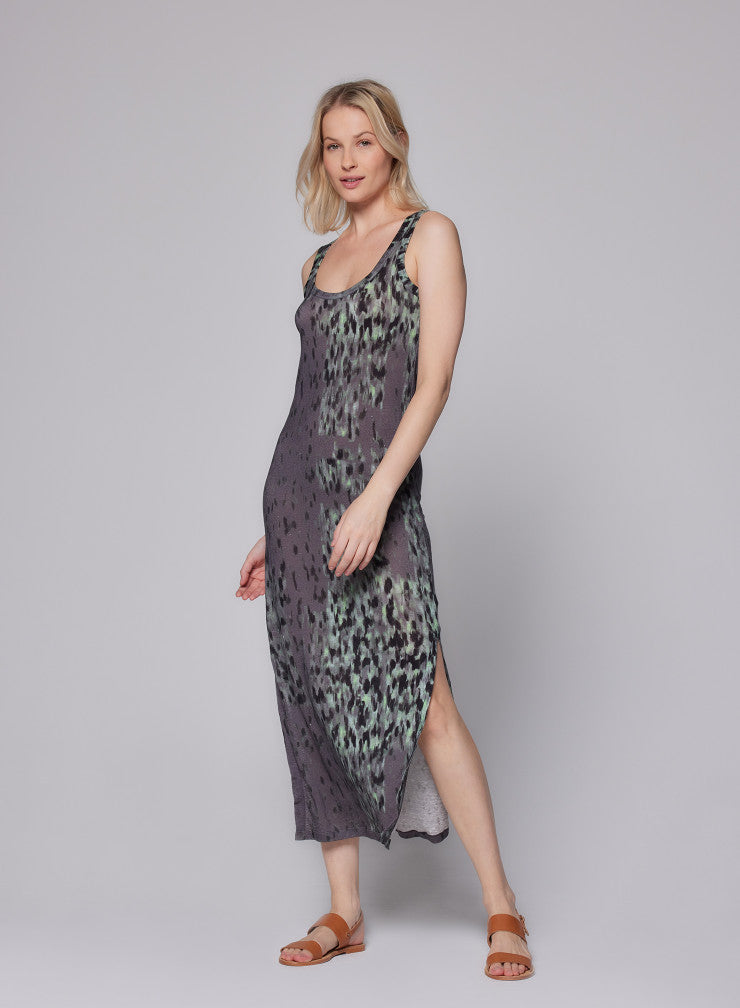 Scoop Tank Dress in Pirate