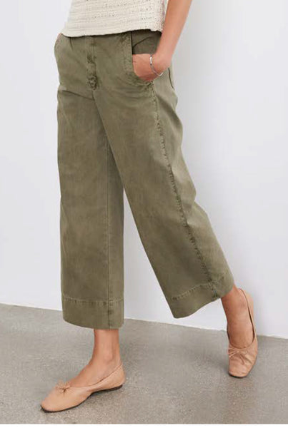 SABINE Cotton Pants in Axe