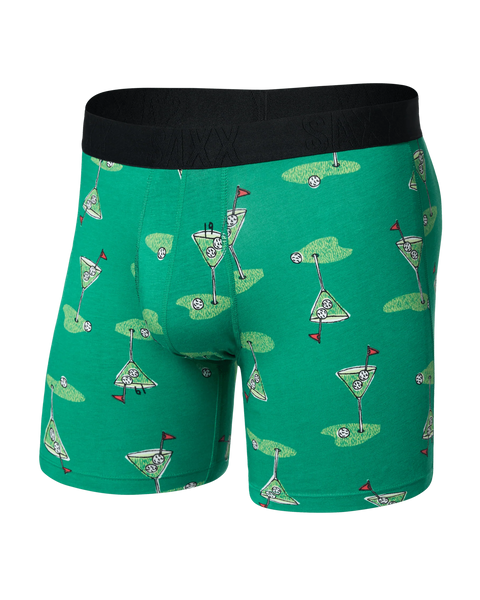 DROPTEMP Cooling Cotton Boxer Brief w/ Fly in Golf Martini