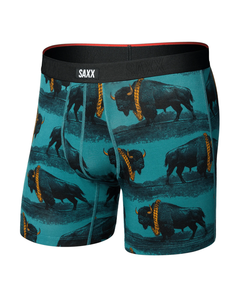 VIBE Xtra Boxer Brief in Bison Bling Seascape
