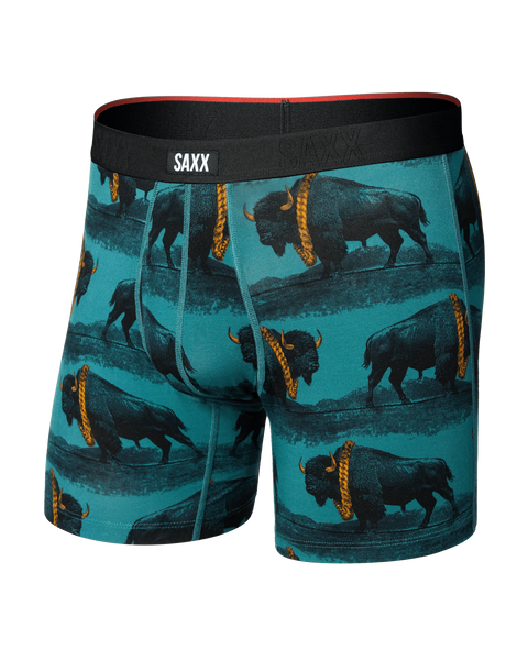 VIBE Xtra Boxer Brief in Bison Bling Seascape