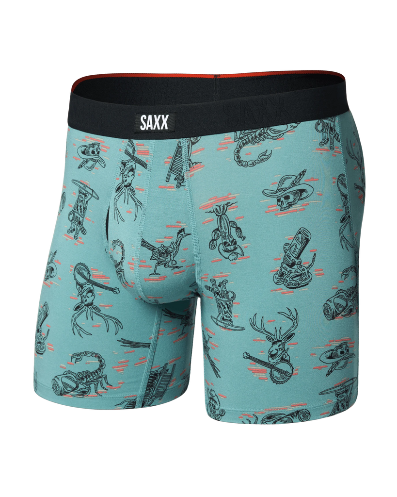 VIBE Xtra Boxer Brief in Western Weird Teal