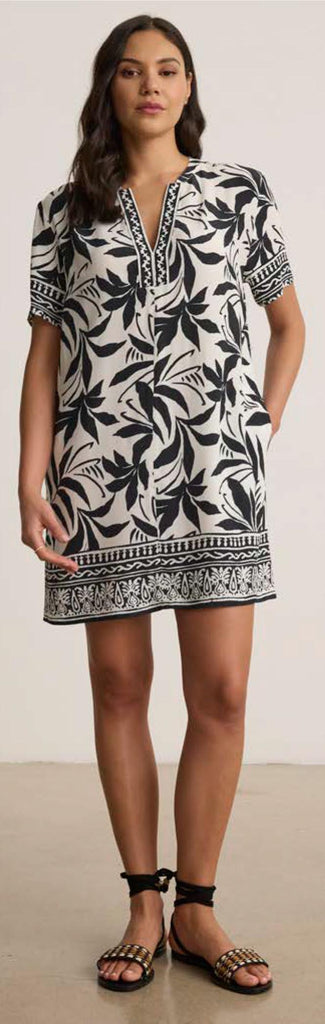 VANESSA Short Sleeve Dress in Black